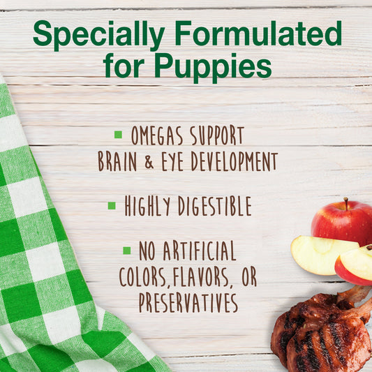 Nylabone Healthy Edibles Puppy AnimalShaped Lamb  Apple Dog Chew Treats Lamb  Apple, SMall/Regular  Up To 25 Ibs. 4 ct
