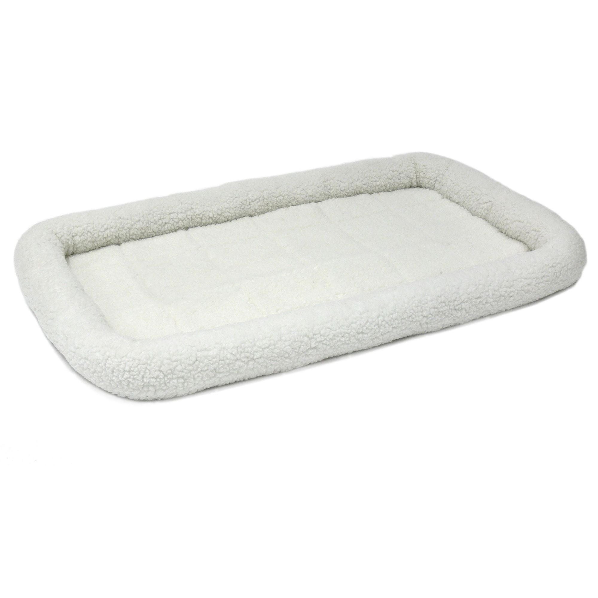 MidWest Homes for Pets QuietTime Bolster Dog Bed White 1ea/30in X 48in.