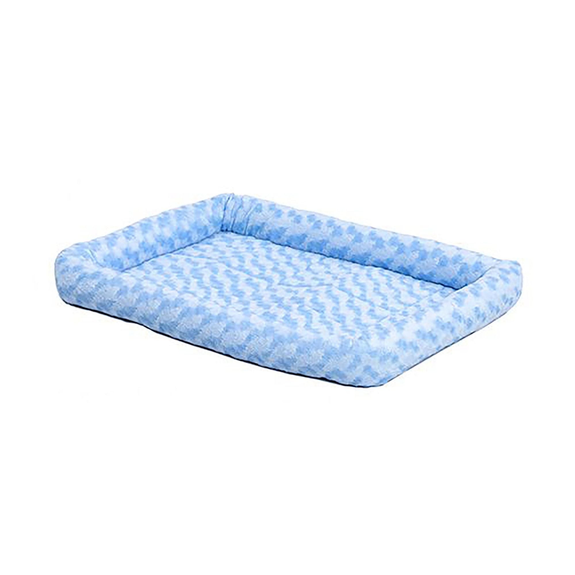 MidWest Homes for Pets QuietTime Bolster Dog Bed Powder Blue 1ea/12in X 18in.