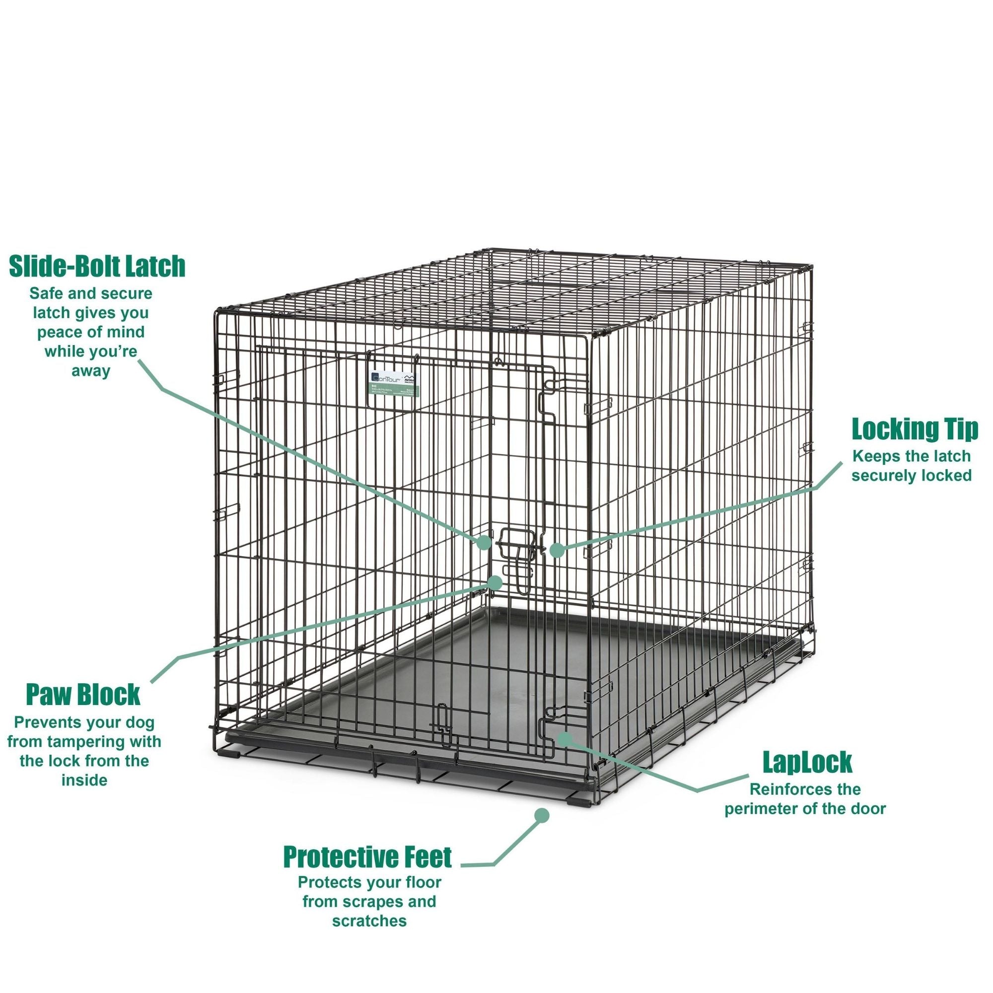 MidWest Homes for Pets Contour Single Door Dog Crate 1ea/42in.