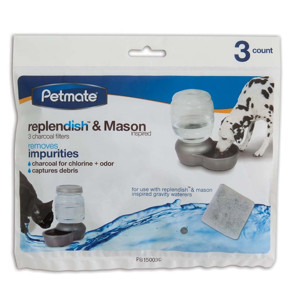 Petmate Replendish Charcoal Filter Tray 3pk