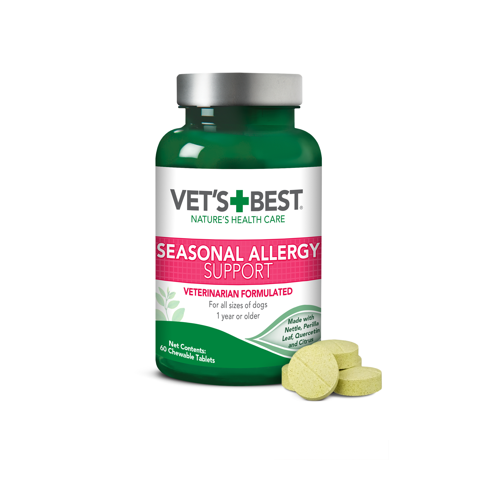 Vet's Best Seasonal Allergy Support Dog Supplement Tablets 60ct