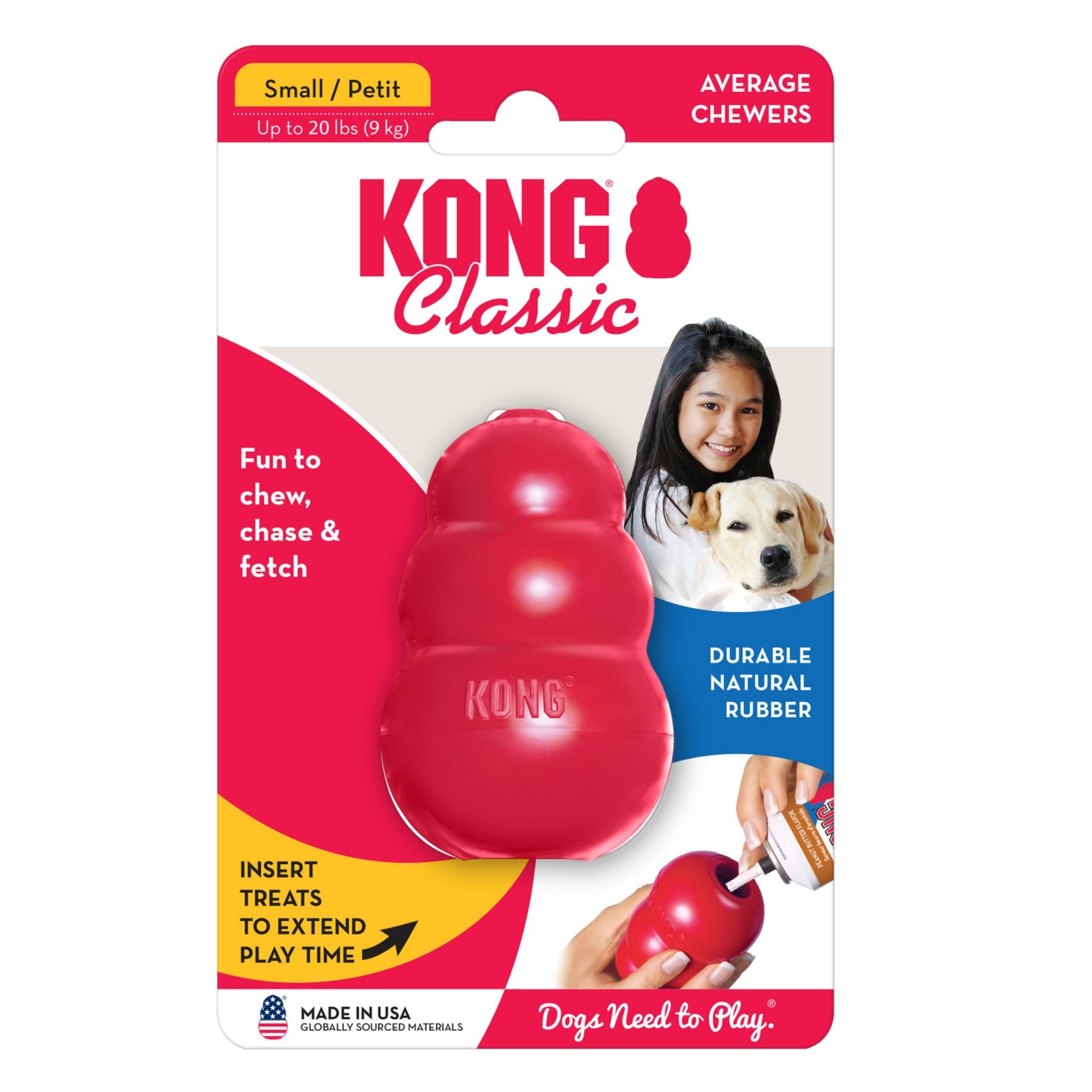 Kong Classic Dog Toy 1ea/Sm Default Title