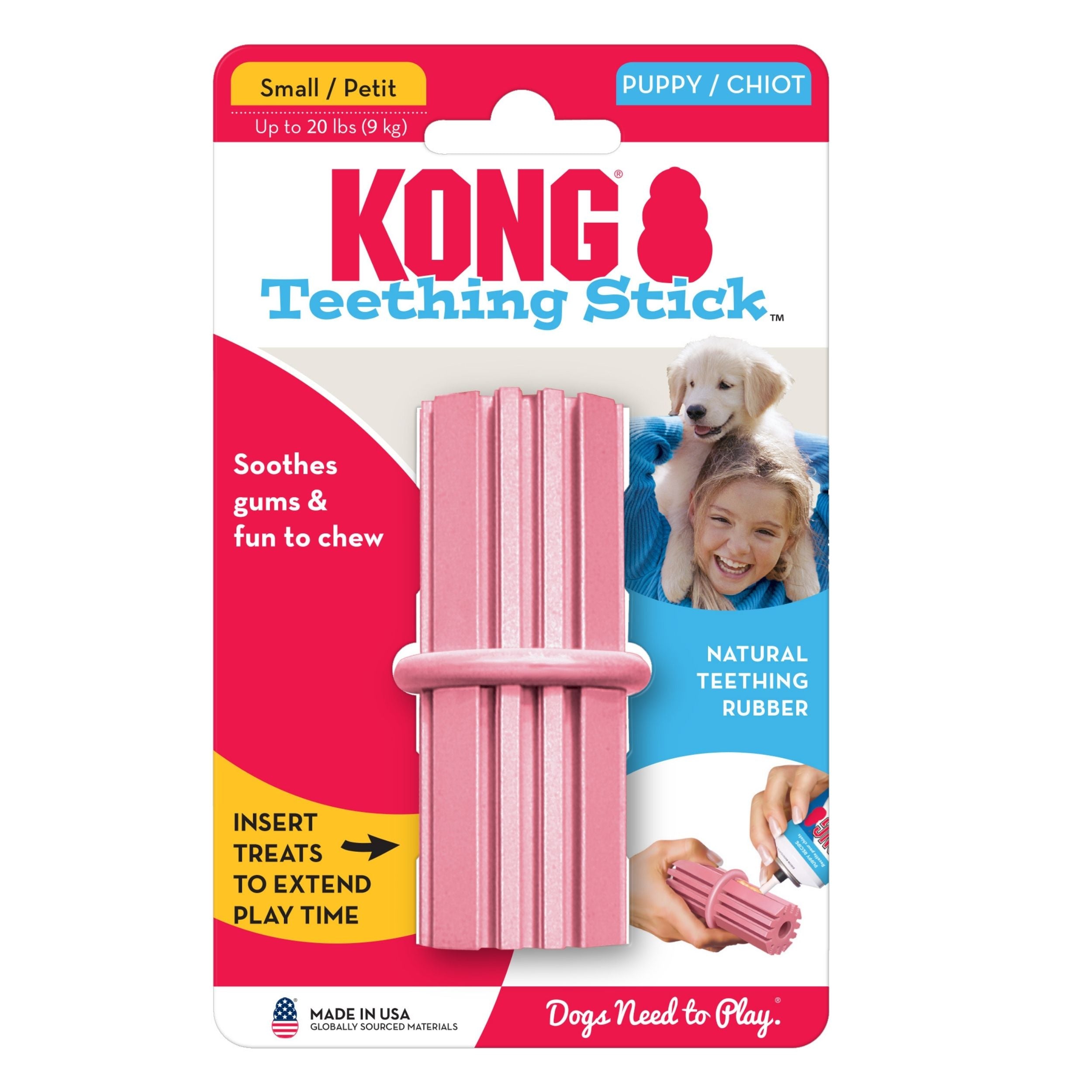 Kong Teething Stick Puppy Toy Assorted 1ea/Sm Default Title