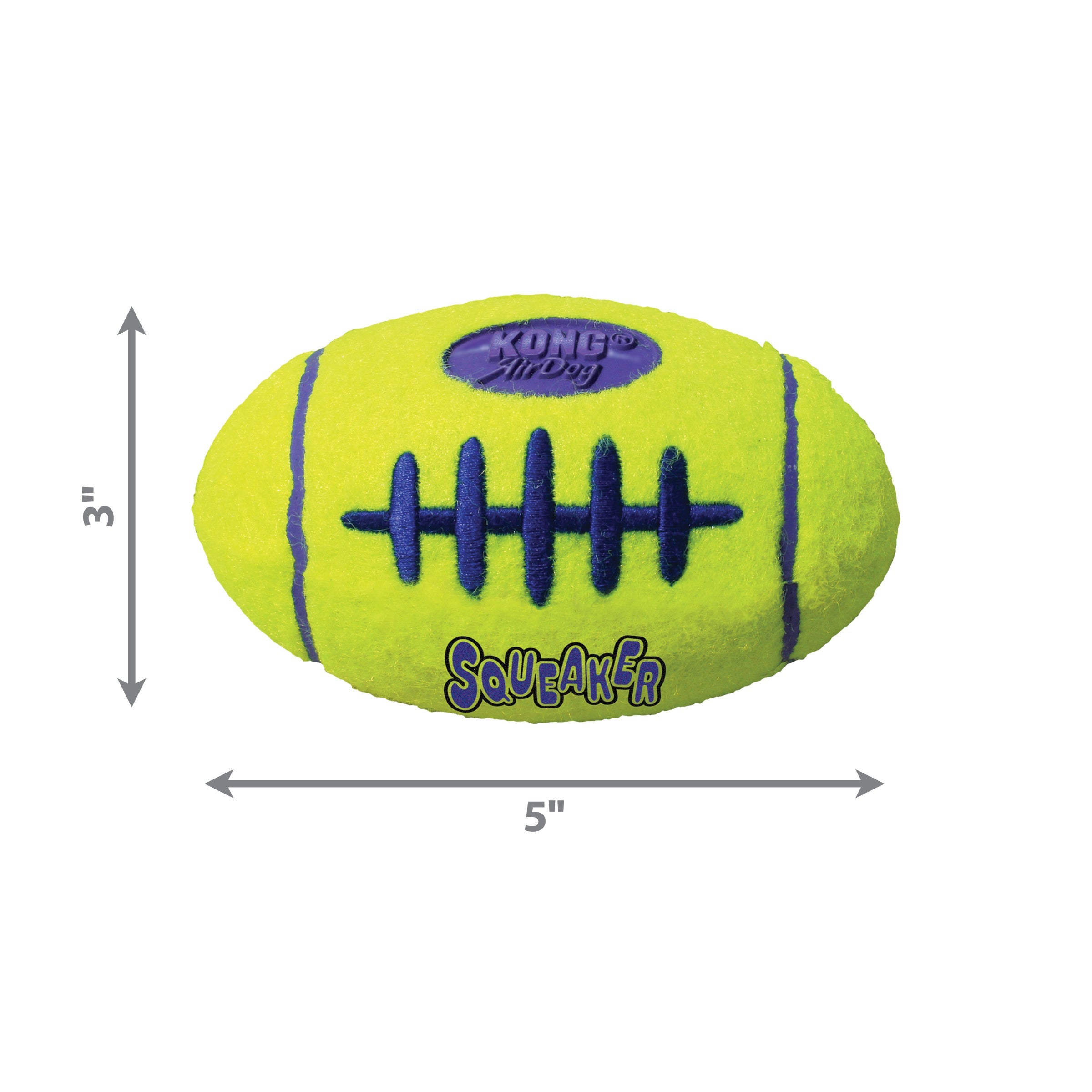 KONG AirDog Squeaking Tennis Football Dog Toy Medium