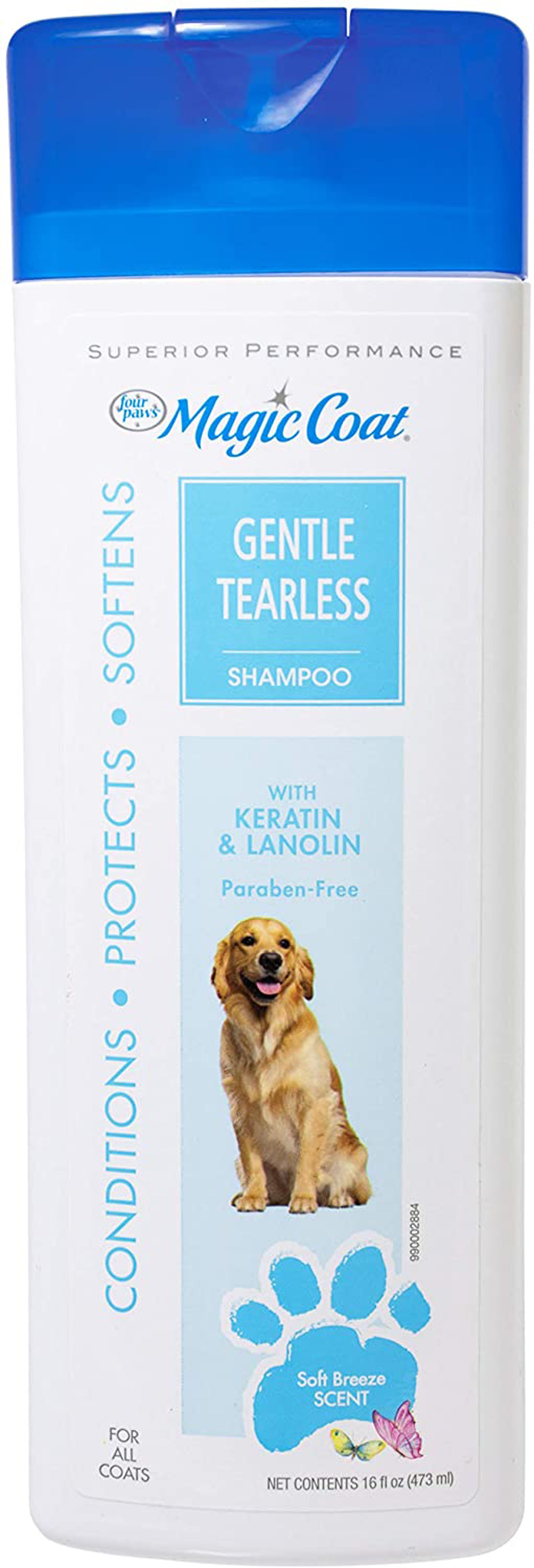 Magic Coat tearless gentle puppy shampoo bottle, conditioning formula, 16 oz.