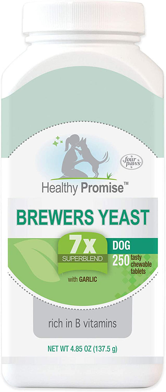 Dog brewer's yeast supplement bottle, Healthy Promise, 4.85 oz (137.5 g), 250 ct