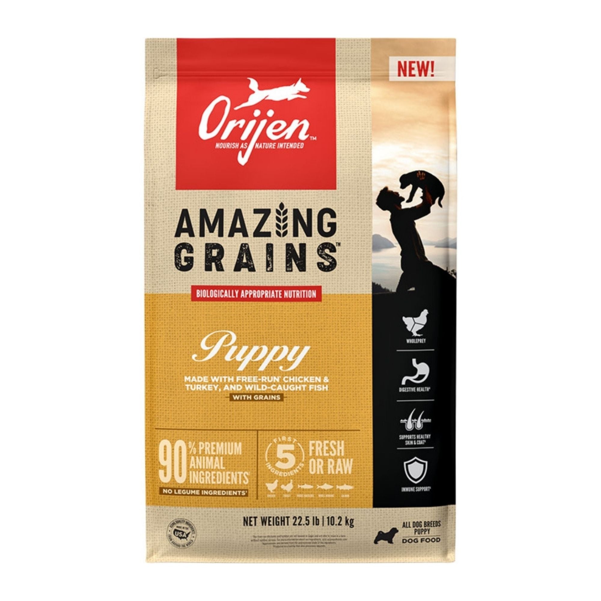 Orijen Dog Amazing Grains Puppy 22.5Lbs