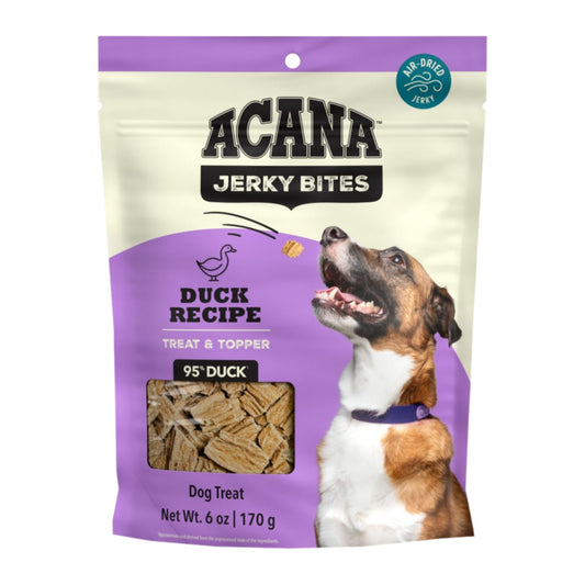 Acana Dog Grain Free Jerky Bites Duck Recipe 6oz.