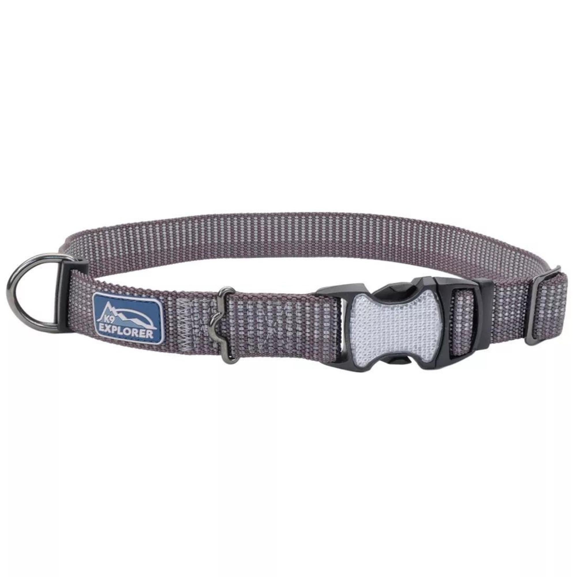 K9 Explorer Brights Reflective Adjustable Dog Collar Mountain Large 1"x 18"-26" Default Title
