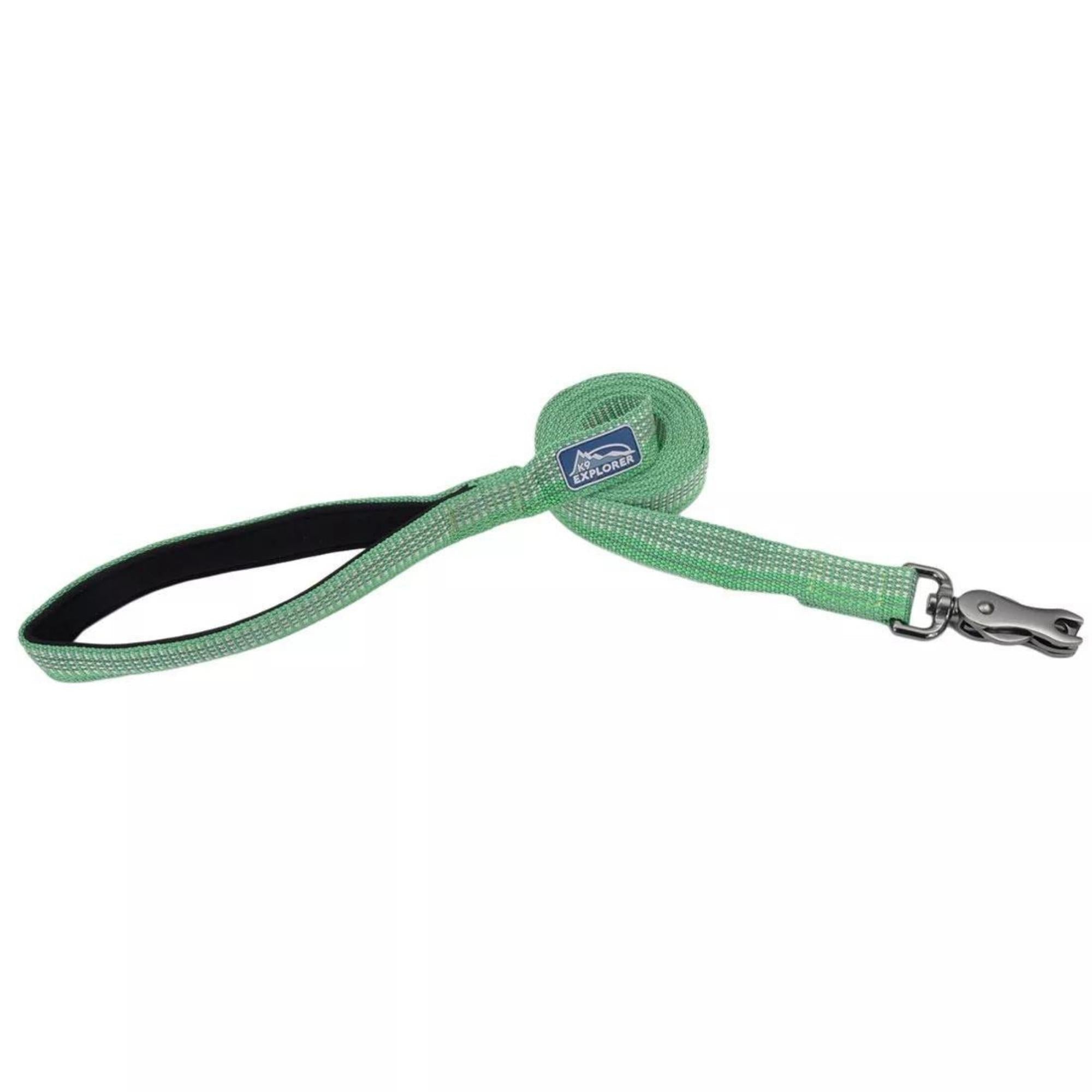 K9 Explorer Brights Reflective Dog Leash Meadow Medium/Large 1"x 6' Default Title
