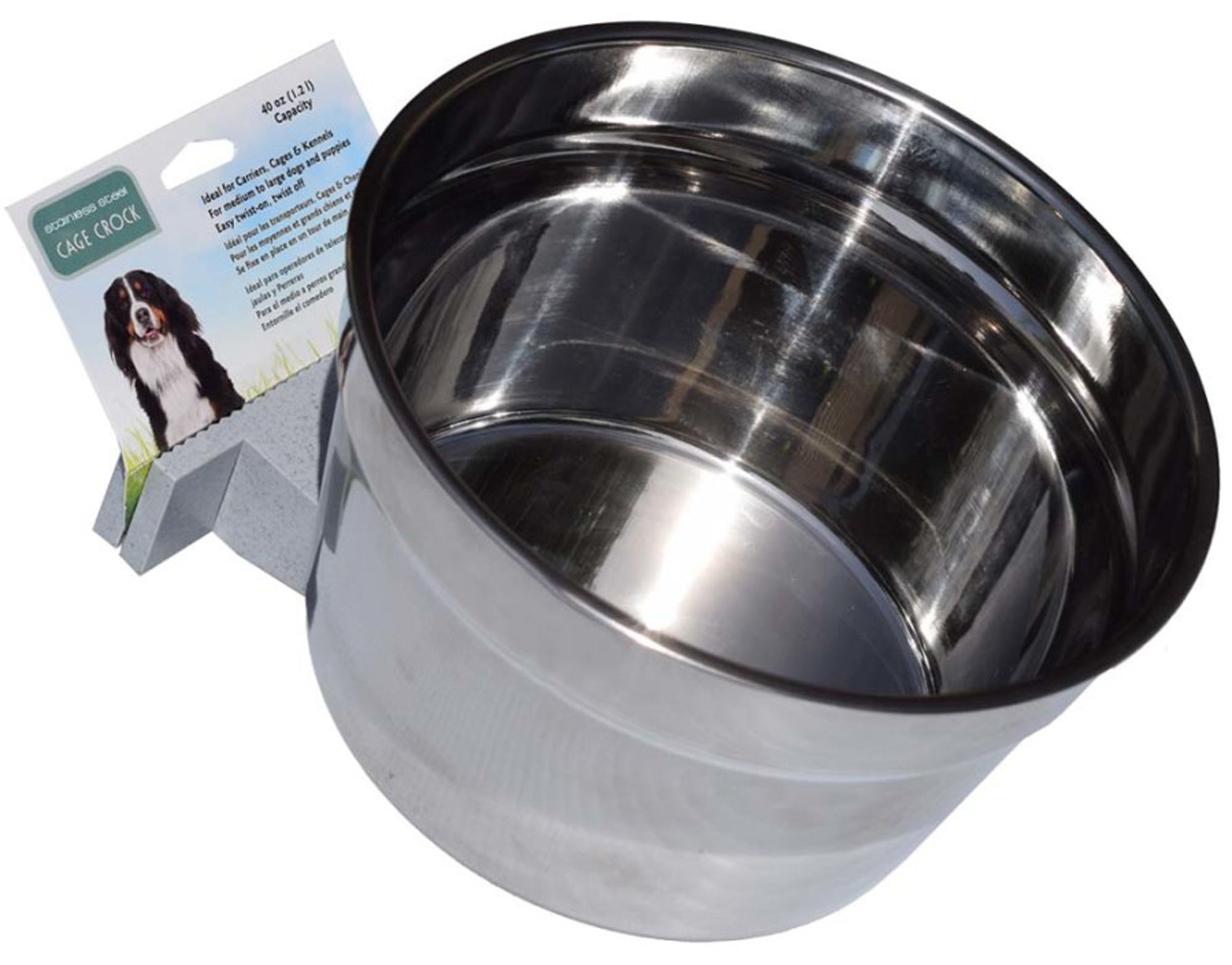 Lixit Stainless Steel Dog Crock 40oz