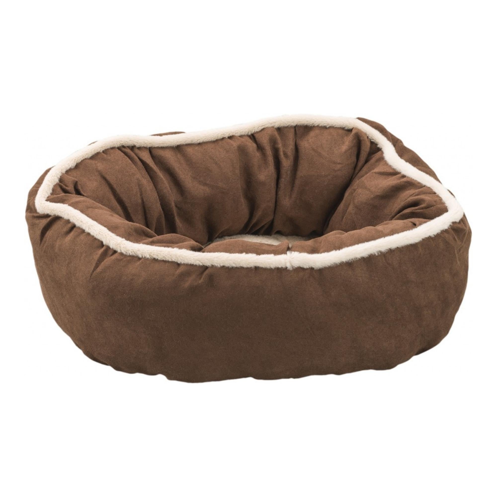 Ethical Pet Sleep Zone Shearling Oval Cuddler 18? Chocolate