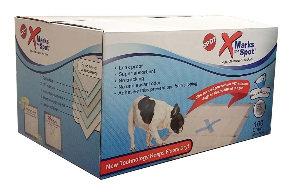 Ethical X Marks The Spot Puppy Training Pad 22x22 100ct Box