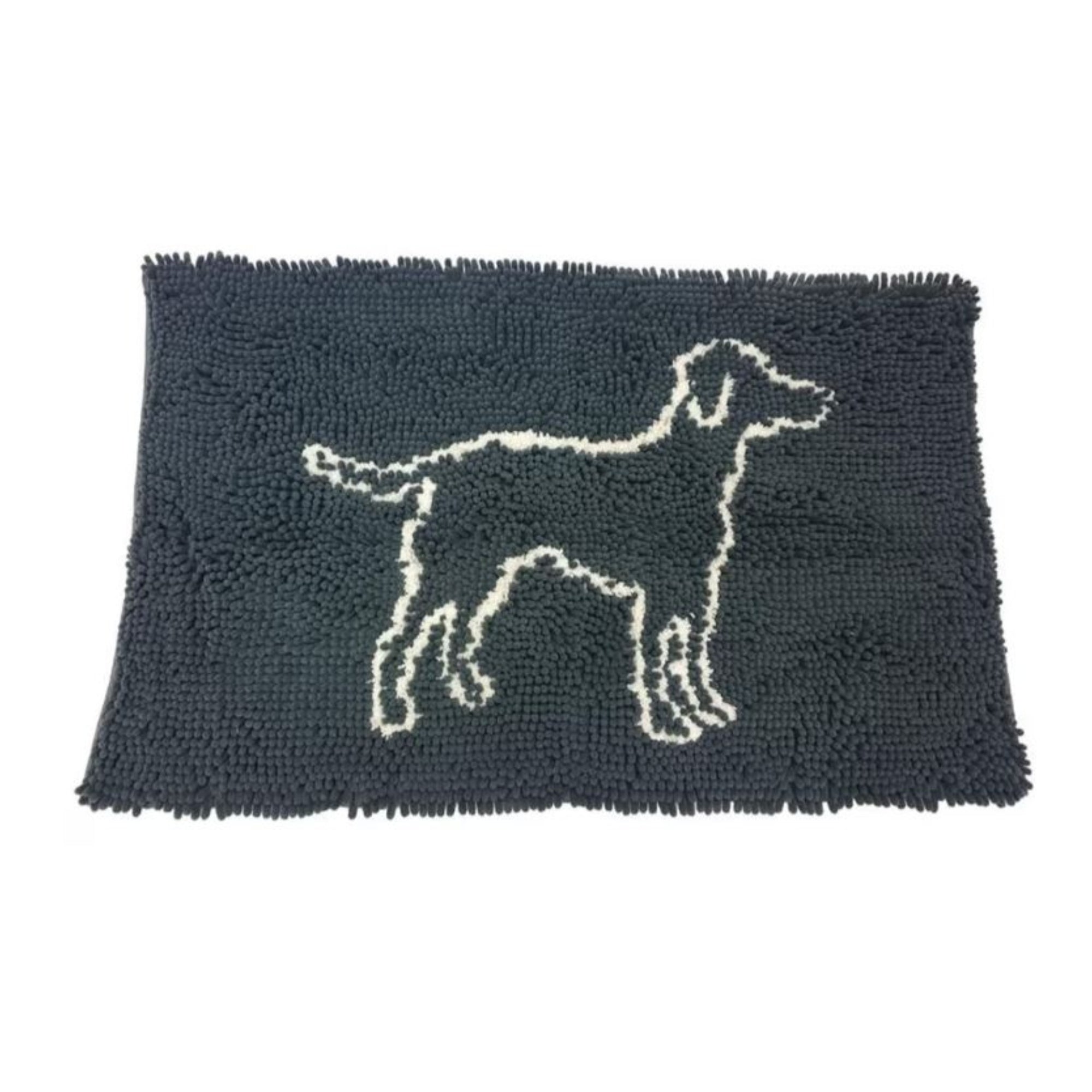 Spot 35” x 24” Gray Clean Paws Micro-fiber Mat