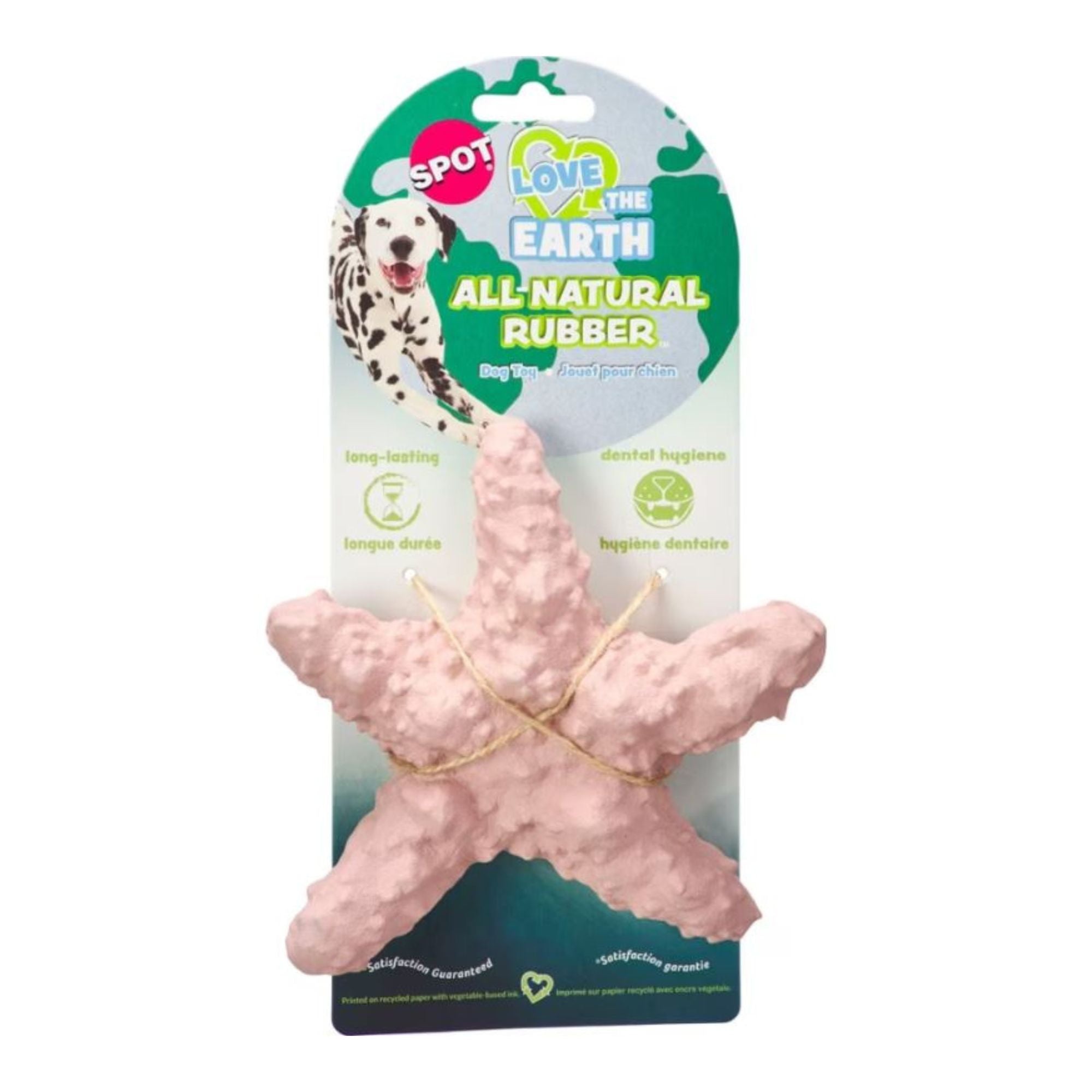 Spot Love The Earth Dog Toy Starfish Assorted 6in