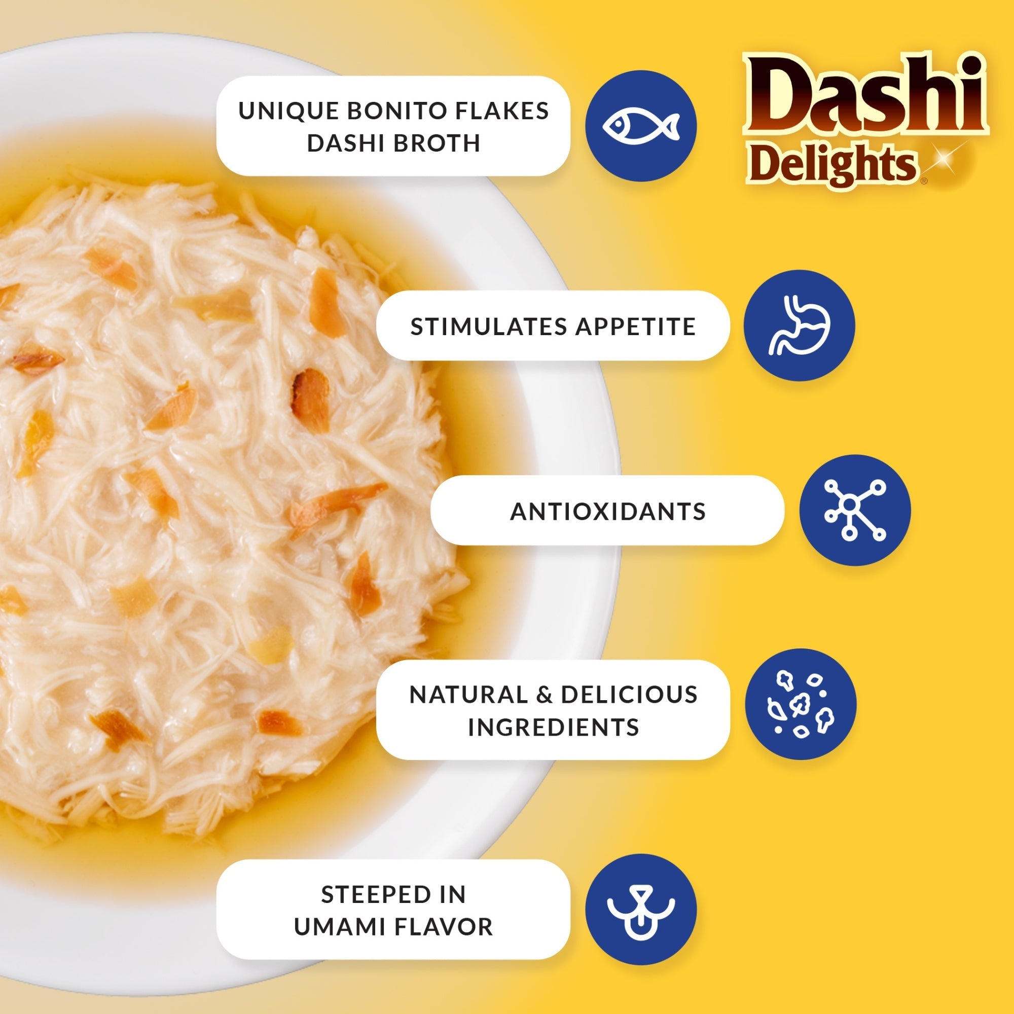 Inaba Dashi Delight 2.5oz. Chicken Salmon (6 count)
