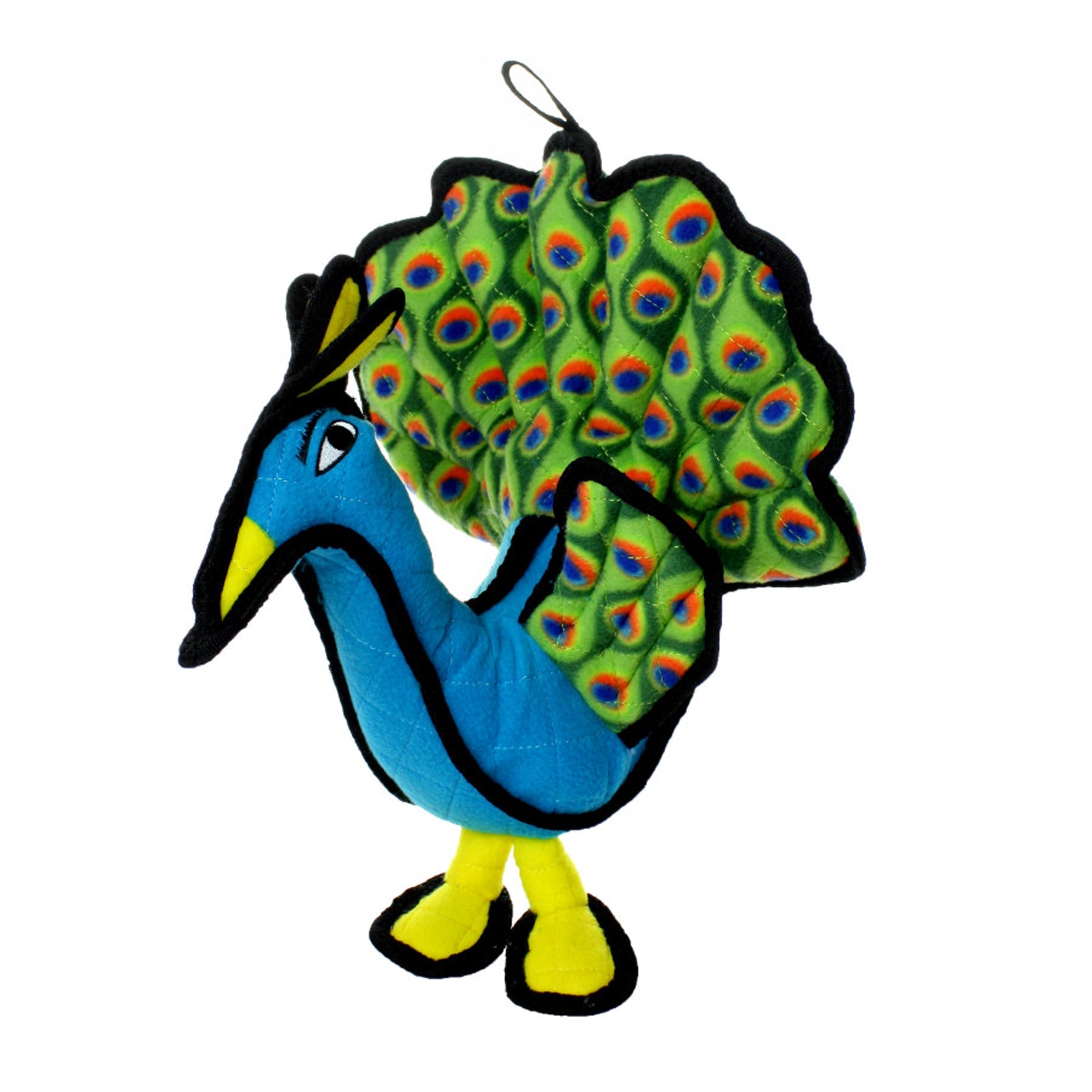 Tuffy Zoo Durable Dog Toy Peacock