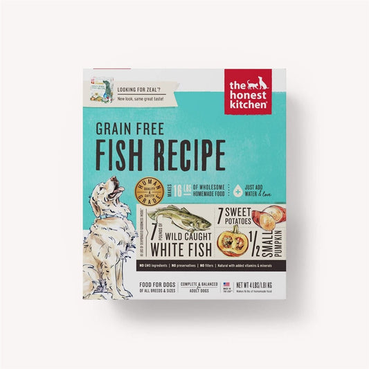 The Honest Kitchen grain-free fish recipe dehydrated dog food bag, 4 lb