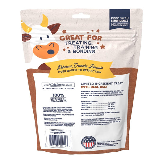 Natural Balance Pet Foods Rewards Crunchy Biscuits Dog Treats Beef 1ea/8 oz