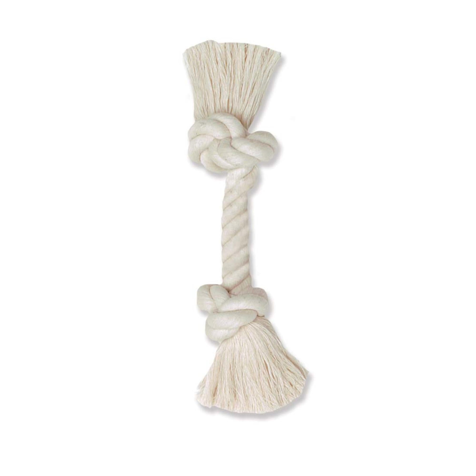 Mammoth Pet Products 100% Cotton Rope Bone Dog Toy White 1ea/16 in, XL Default Title
