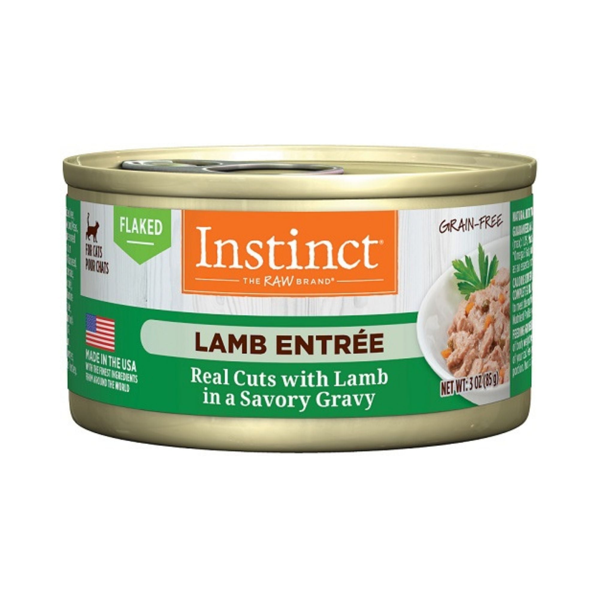 Natures Variety Instinct Cat Lamb Flaked 3oz. (Case of 24)
