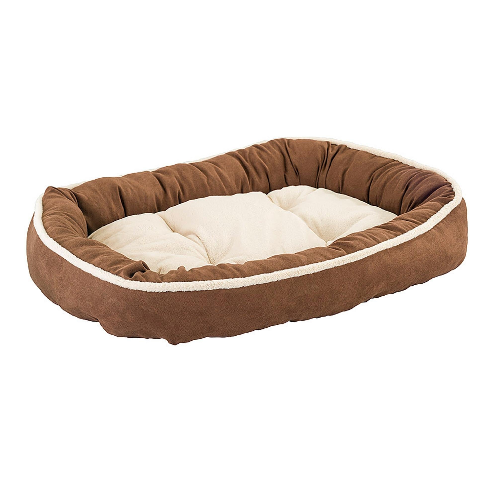 Ethical Pet Sleep Zone Shearling Oval Cuddler 31?Chocolate