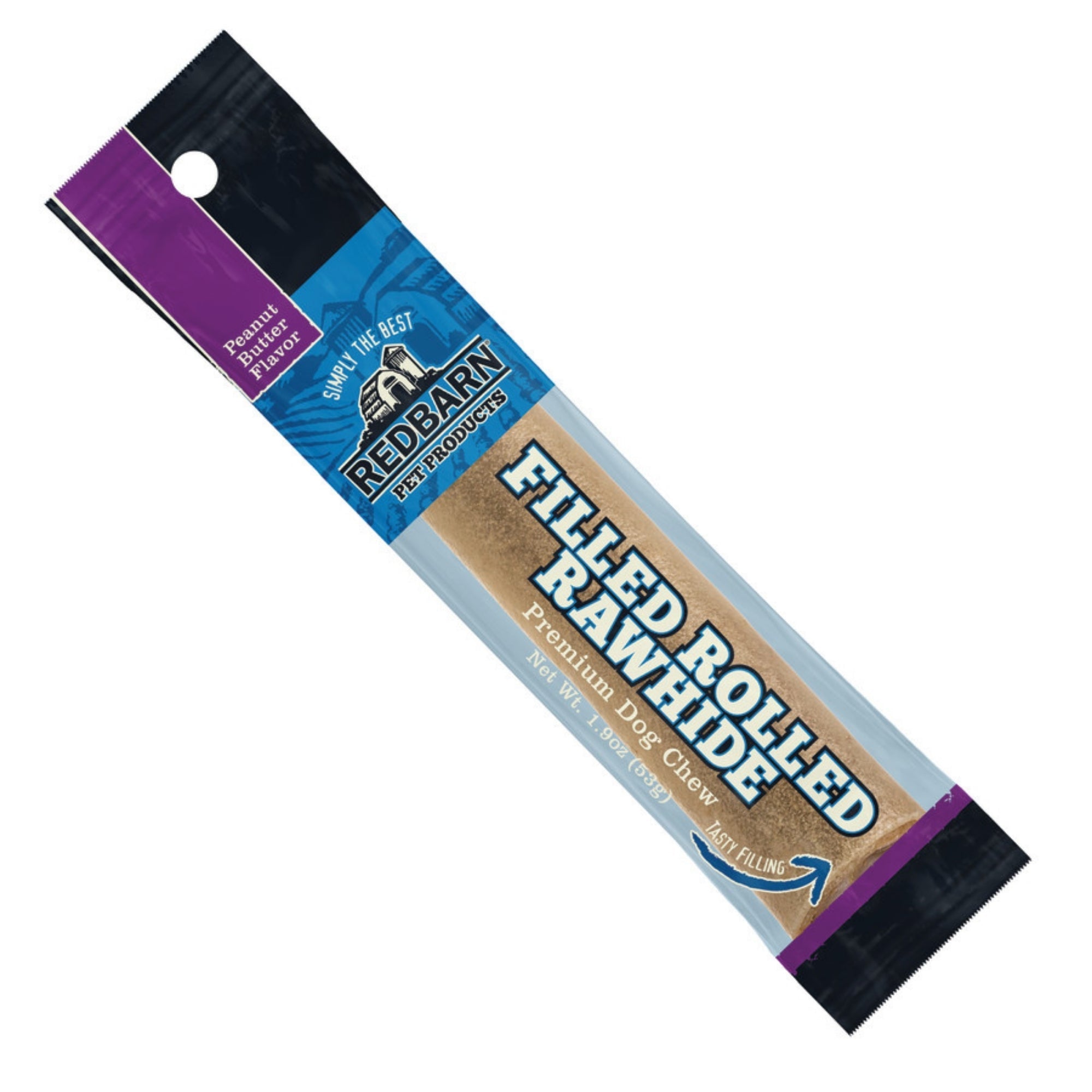 Redbarn Pet Products Filled Rawhide Roll Peanut Butter, 1ea/1.9oz.