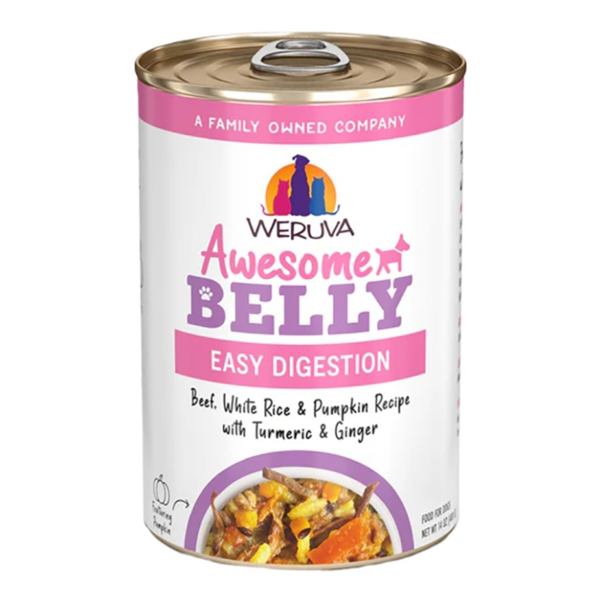 Weruva Dog Belly Beef & Rice 14oz.  (Case of 10)