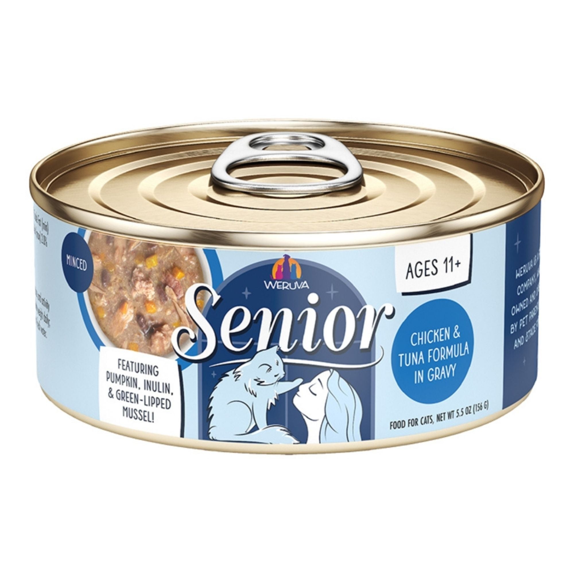 Weruva Cat Senior Chicken & Tuna Formula In Gravy 5.5oz. (Case of 8)