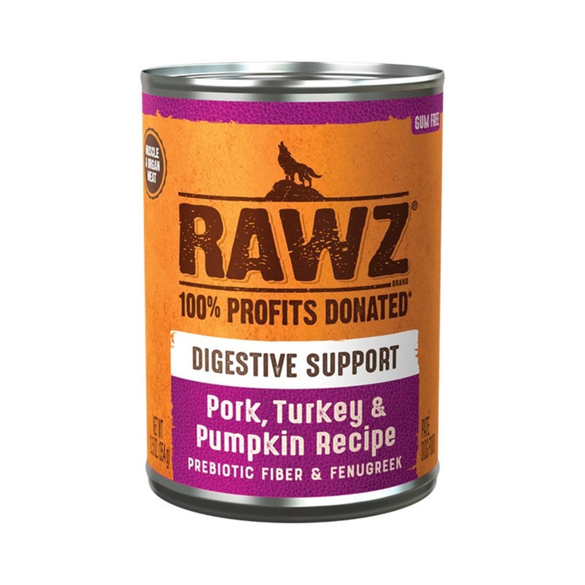 Rawz Digestive Dog Pork Turkey Pumpkin Pate 12.5oz. (Case of 12)