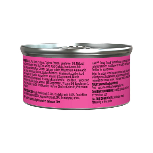 Rawz Cat Gravy Tuna Salmon 3oz. (Case of 18)