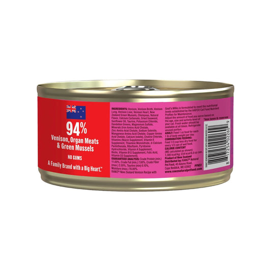 Rawz Cat 94% Venison Green Mussels Pate 3oz. (Case of 24)