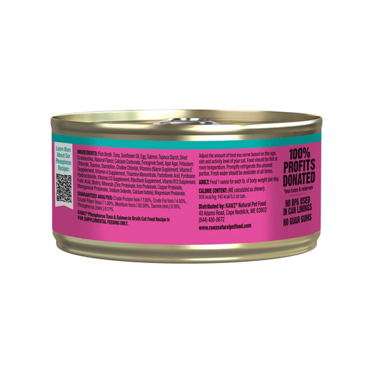 Rawz Phosphorus Cat Tuna Salmon Pate 5.5oz. (Case of 24)
