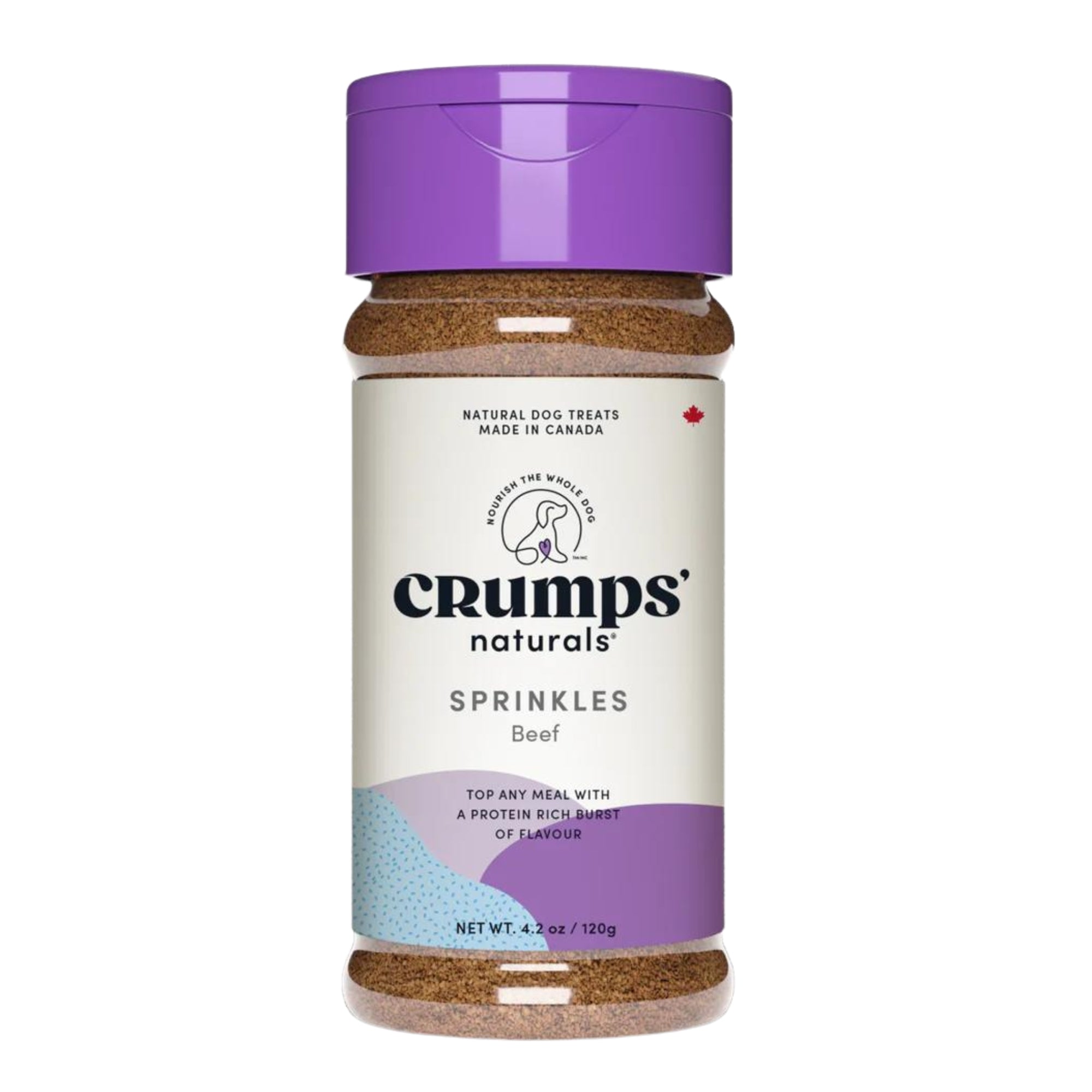 Crumps naturals beef sprinkle dog topper bottle, 4.2 oz