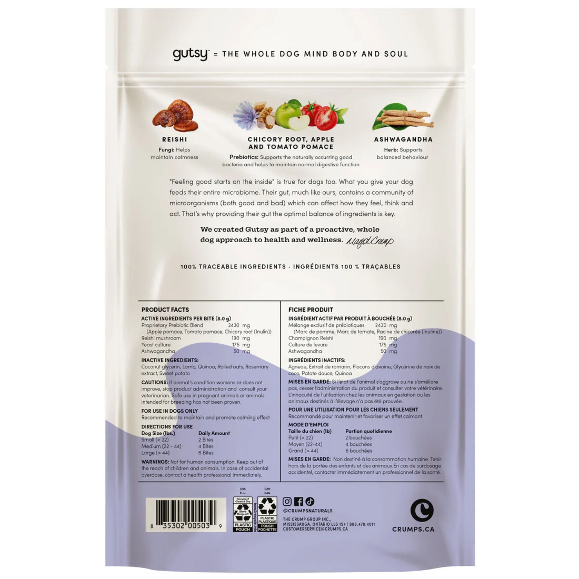 Crumps Cat 3.2oz. Gutsy Calm Bites