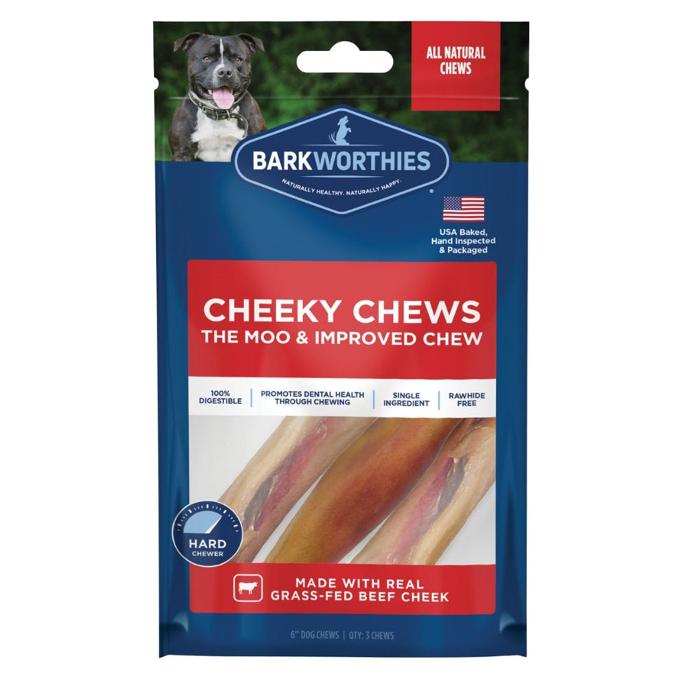 Barkworthies dog chew treat bag, Cheeky Chews