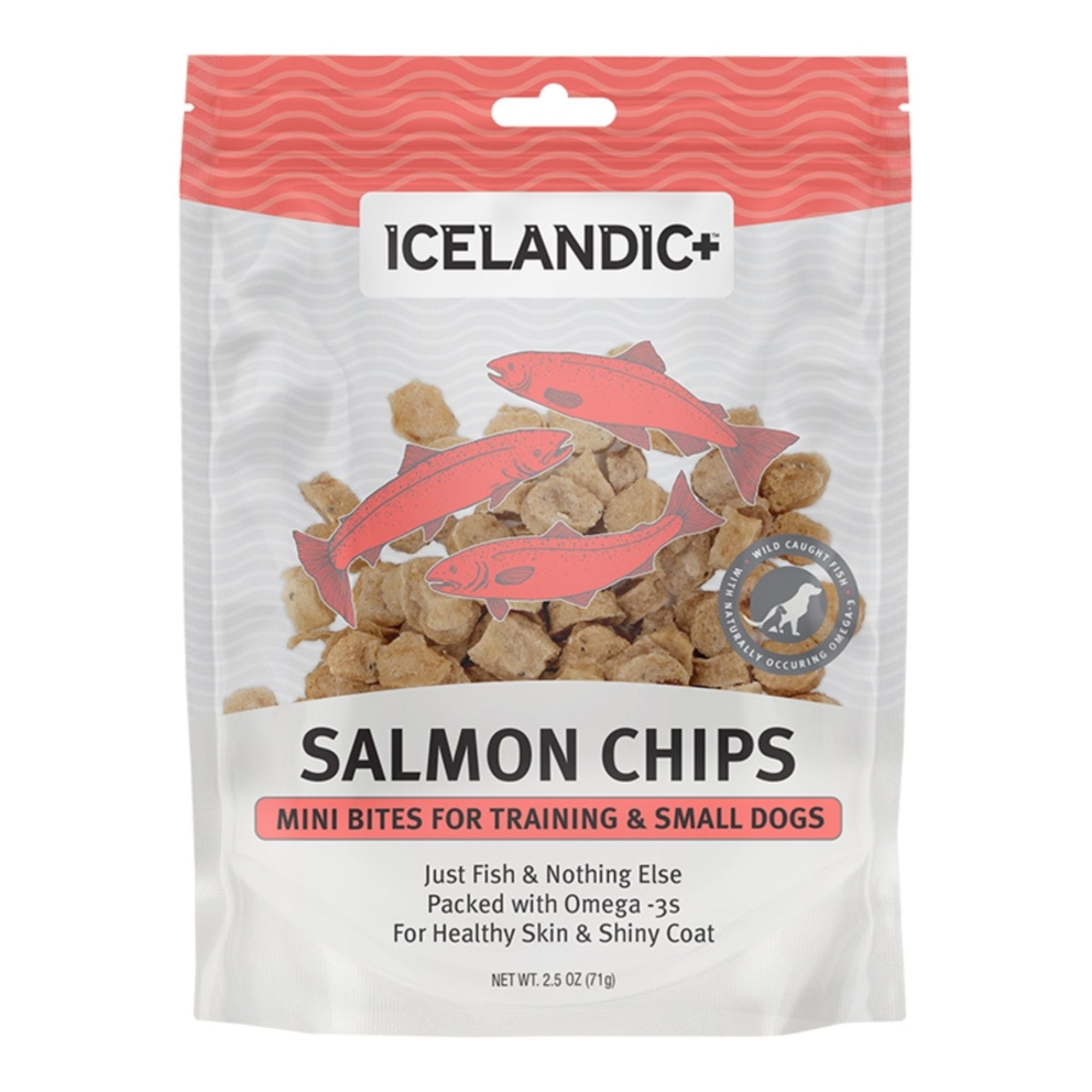 Icelandic Dog Mini Salmon Chips 2.5oz.