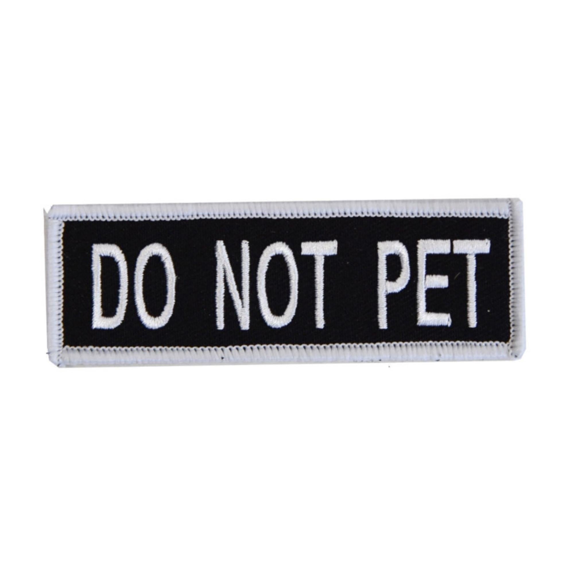 Boss Dog Tactical Harness Patch Do Not Pet, 6ea/Small Default Title