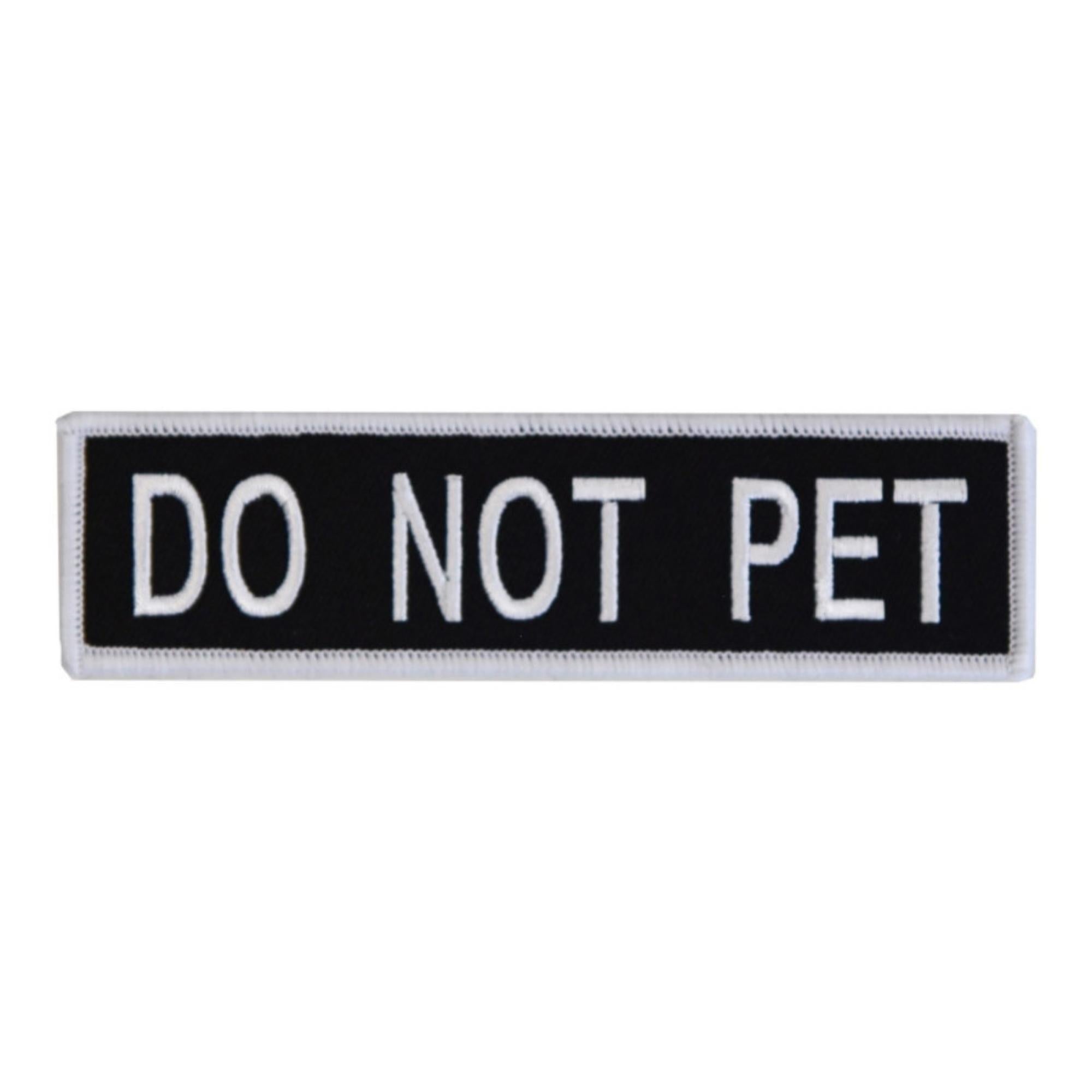 Boss Dog Tactical Harness Patch Do Not Pet, 6ea/Large Default Title