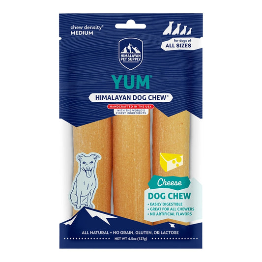 Himalayan dog yaky cheese chew sticks in retail pouch, 6.5 oz