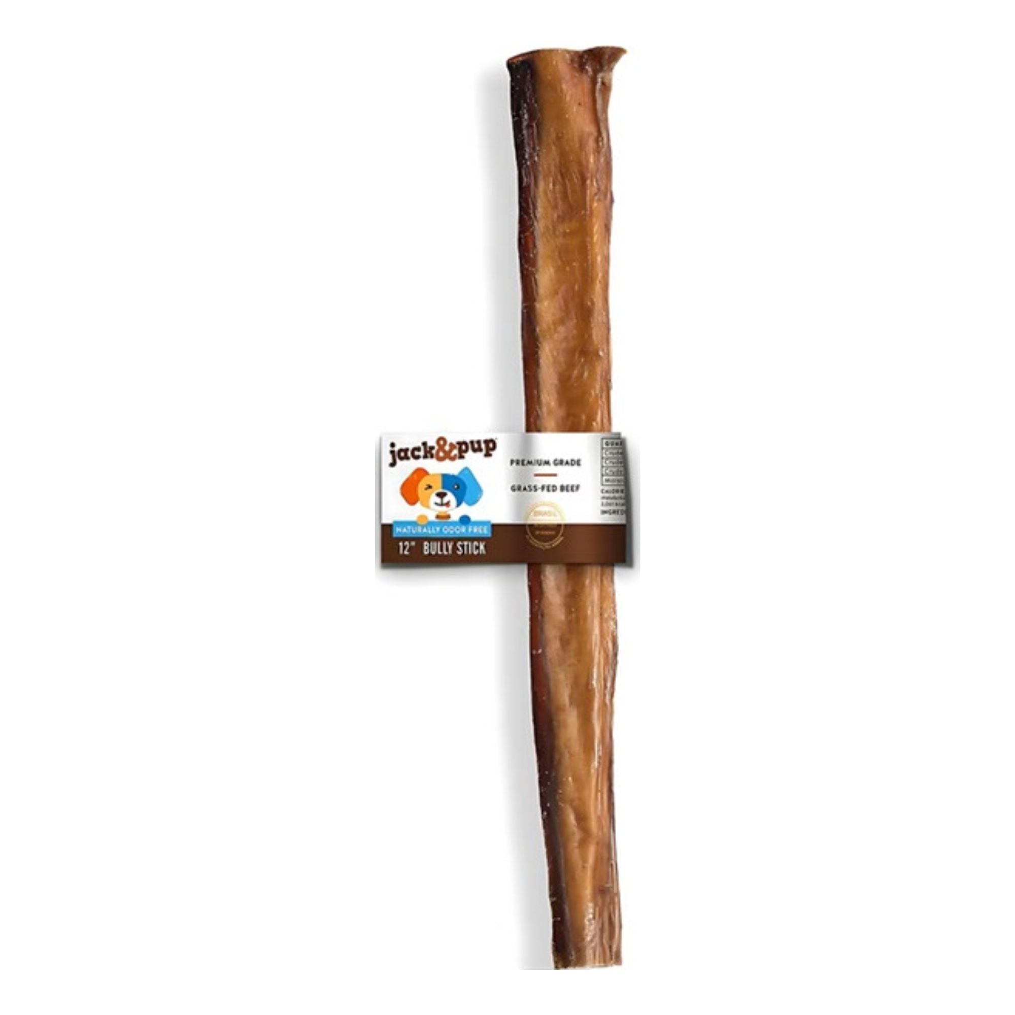 Jack & Pup Bully Stick 12" Bulk (Case of 100)