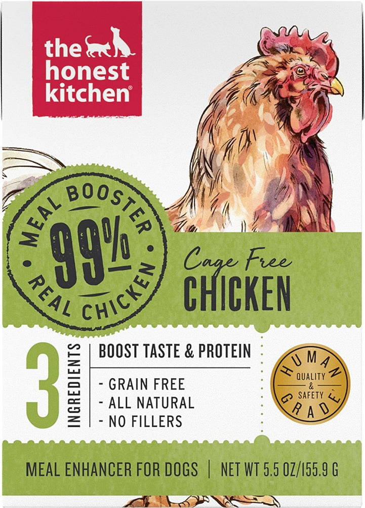 Dog 99% meal booster wet food carton, cage-free chicken, 5.5 oz