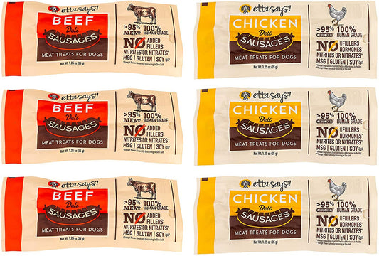 Etta Says Dog Sausage Link Beef 1.25 Oz.