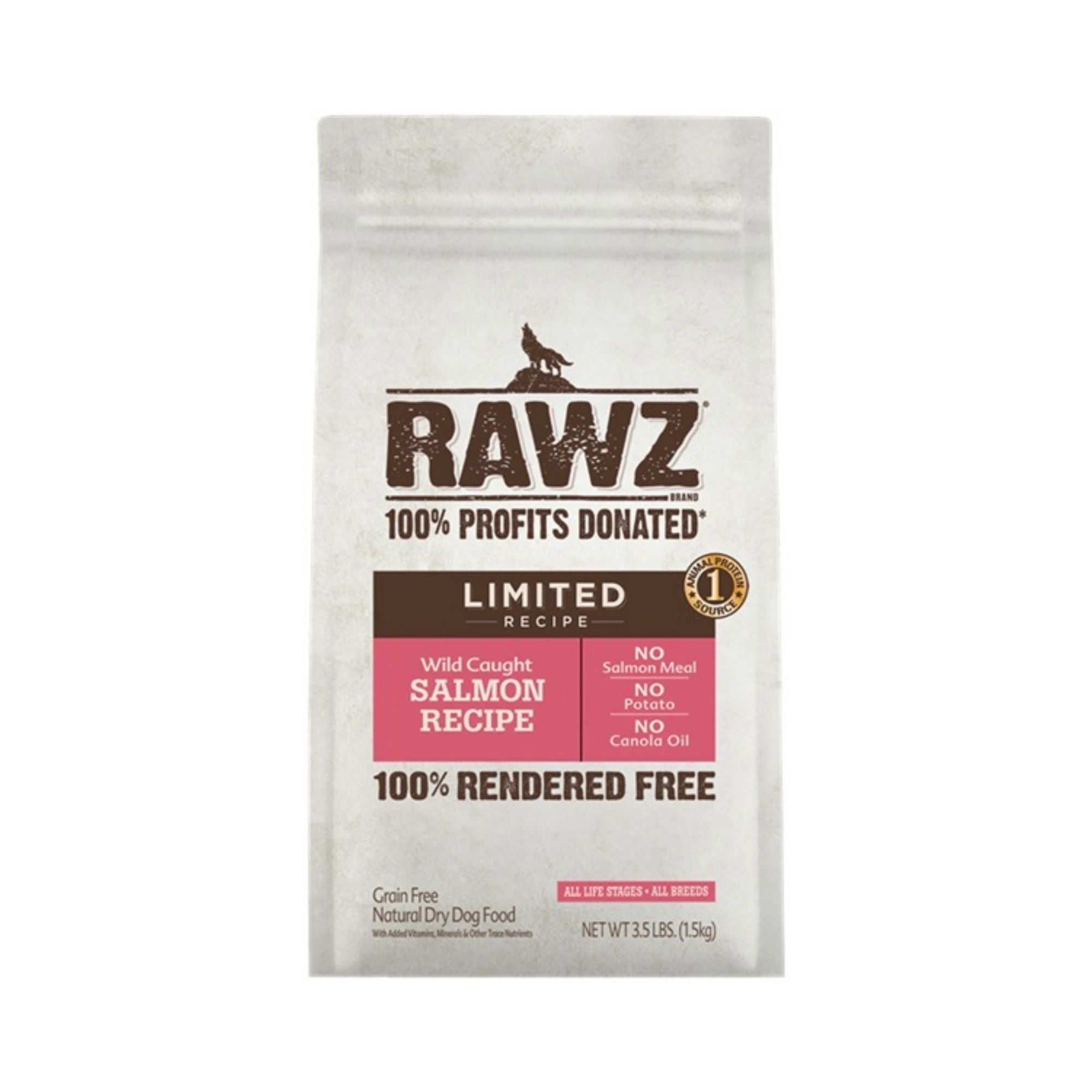 Rawz Dog Limited Ingredients Salmon 3.5Lb
