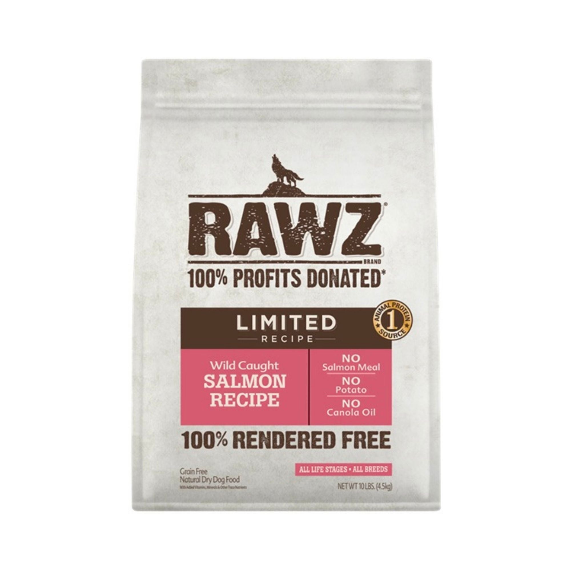 Rawz Dog Limited Ingredients Salmon 10Lb