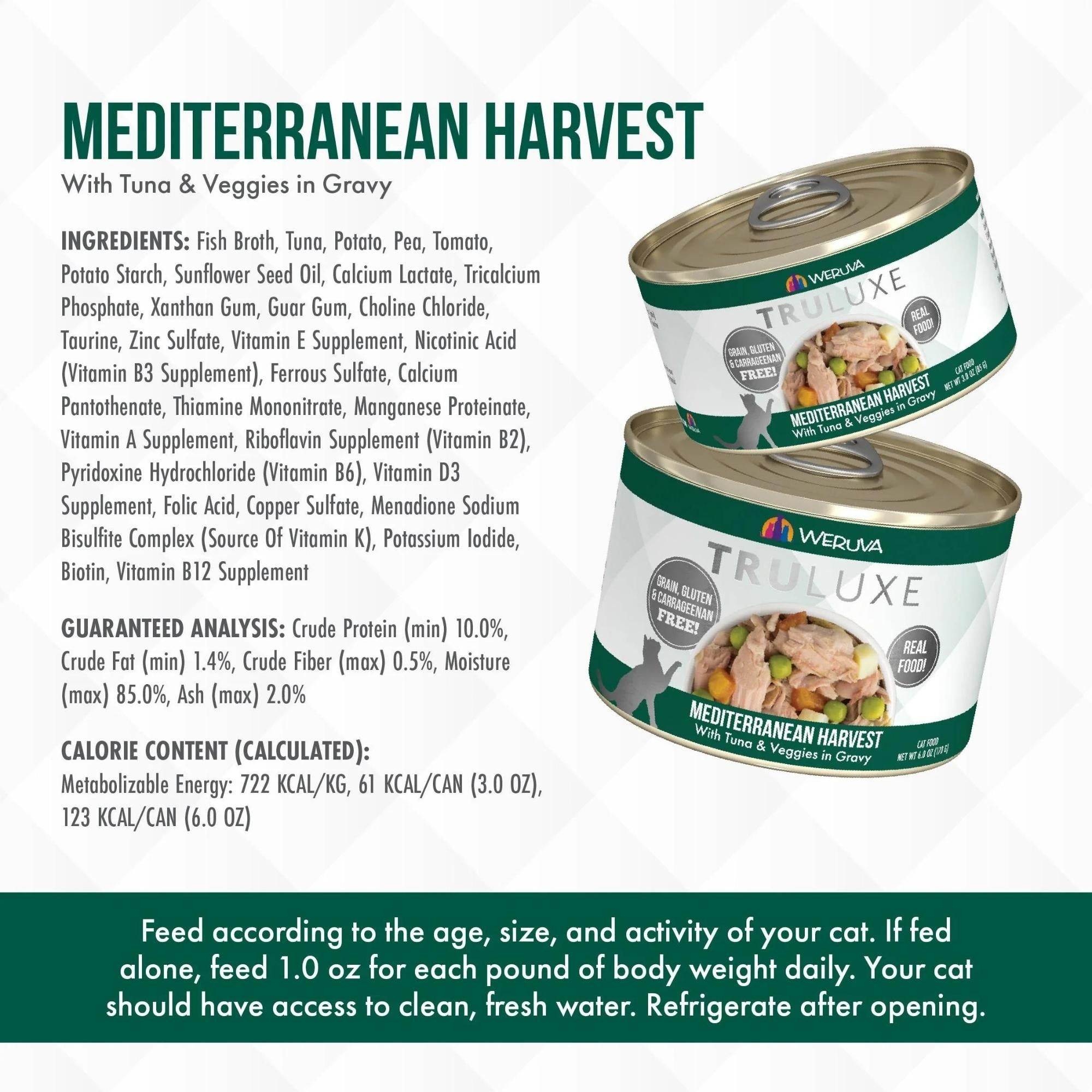 Truluxe Cat Mediterranean Harvest W Vegetable 3oz. (Case of 24)
